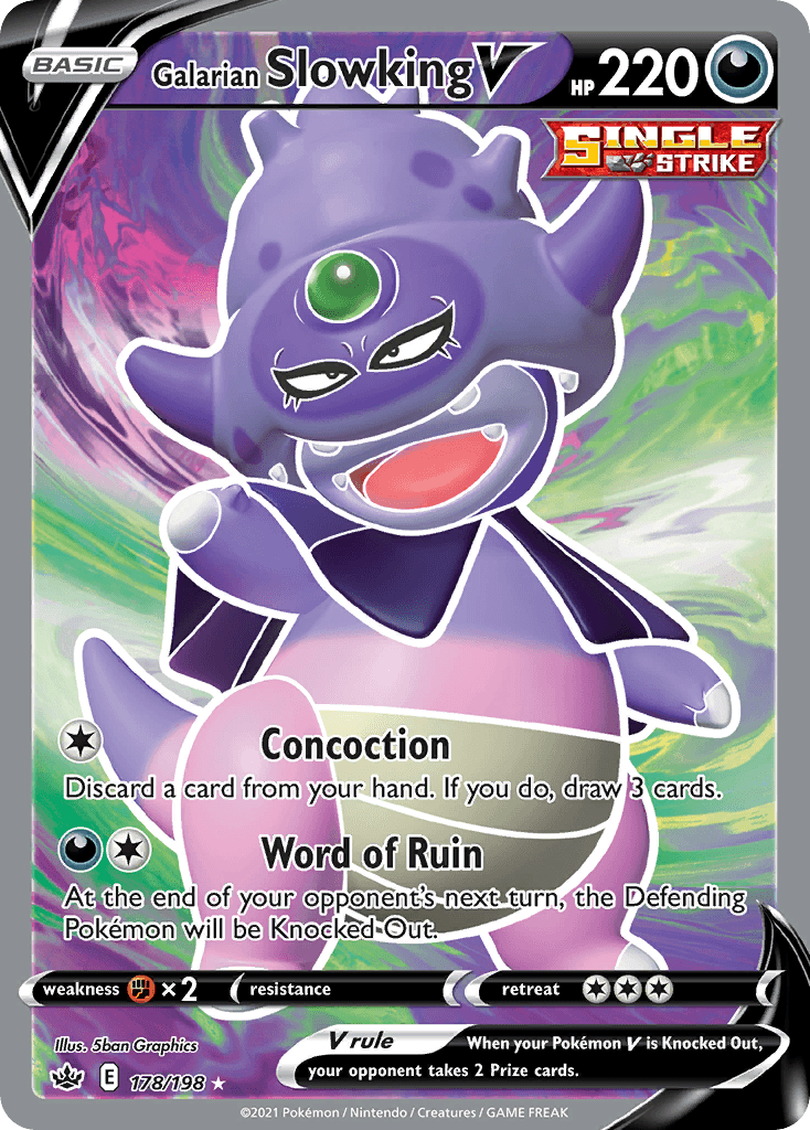 Galarian Slowking V Pokémon card