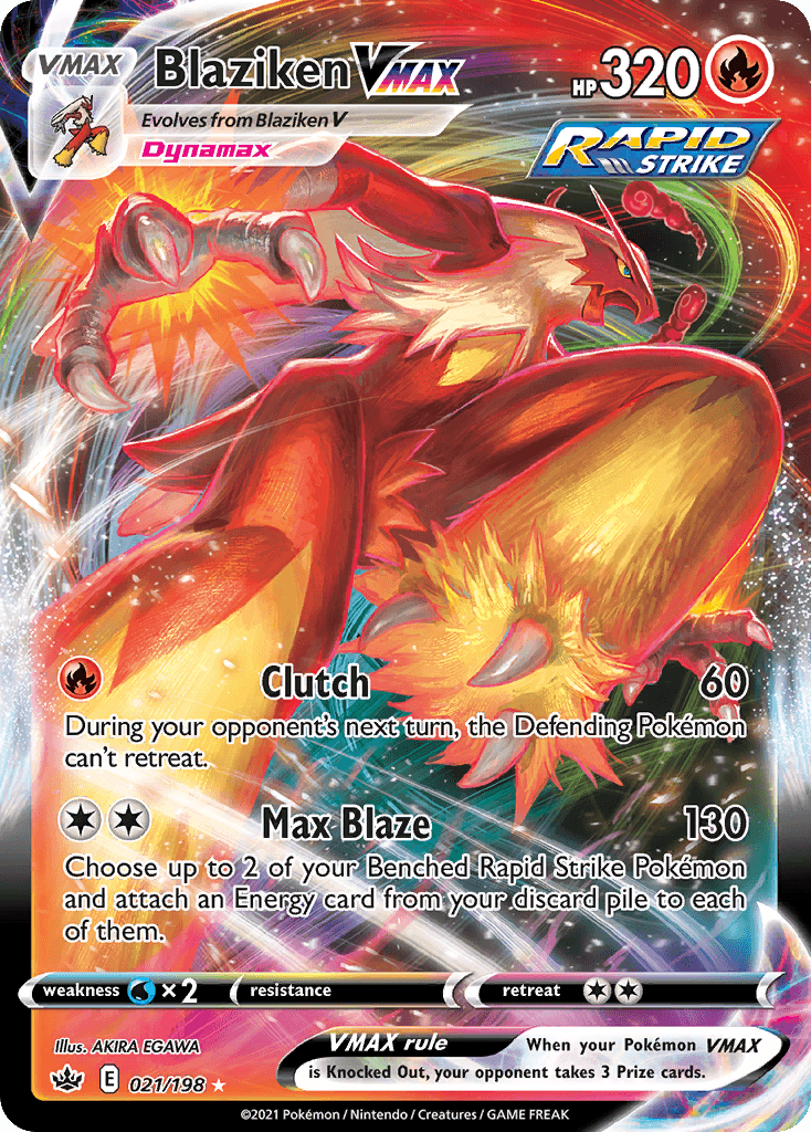 Blaziken VMAX from Chilling Reign
