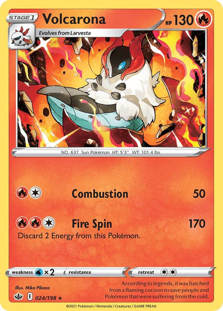 Volcarona Pokémon card