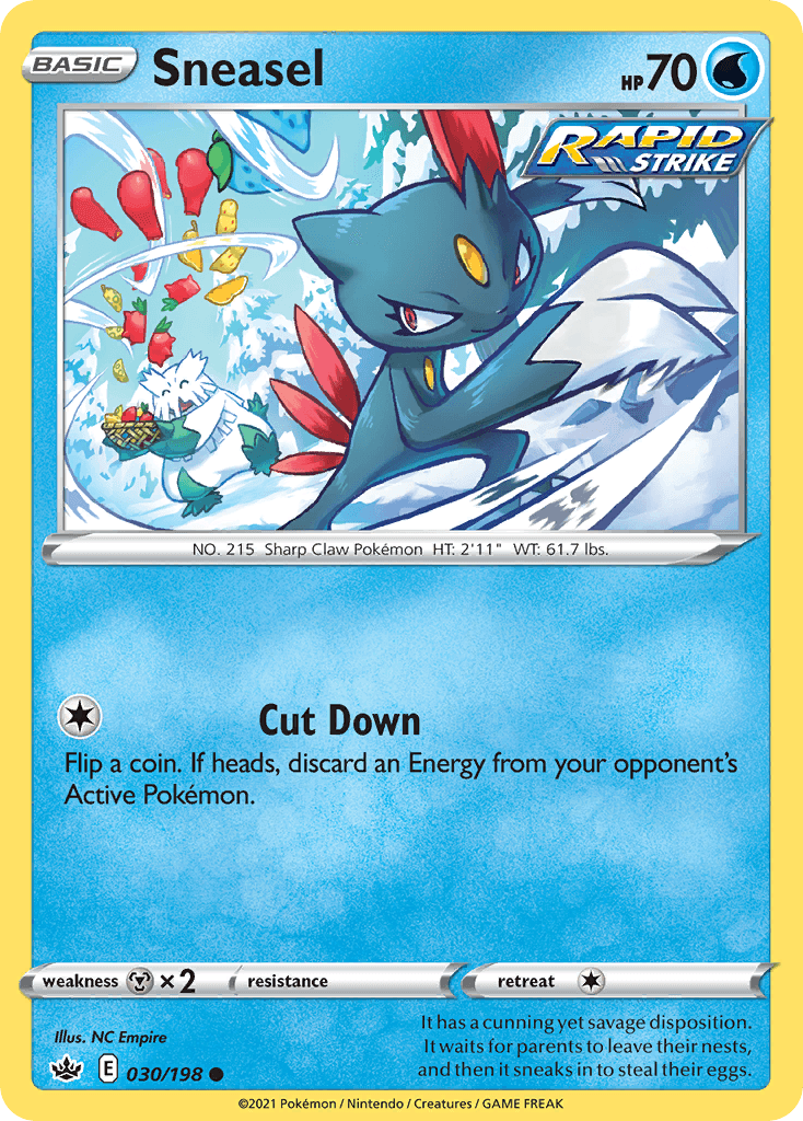 Sneasel Pokémon card