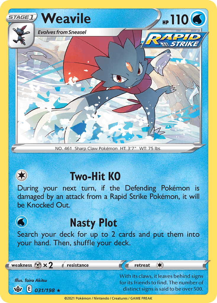 Weavile Pokémon card