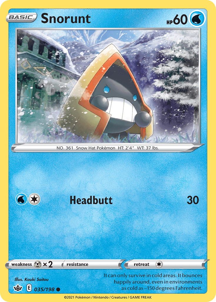 Snorunt Pokémon card