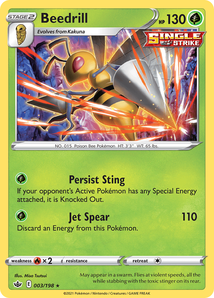 Beedrill Pokémon card