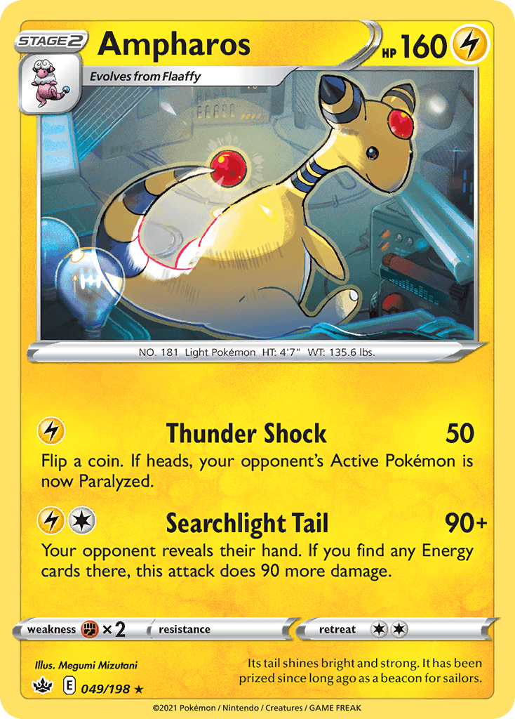 Ampharos Pokémon card
