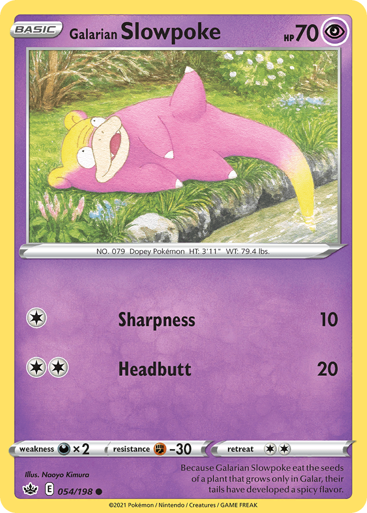 Galarian Slowpoke Pokémon card