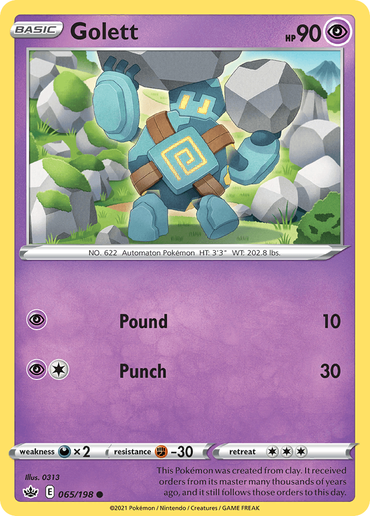 Golett Pokémon card