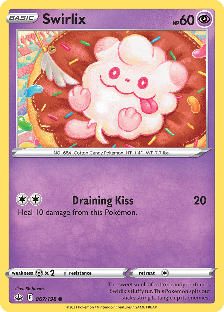 Swirlix Pokémon card
