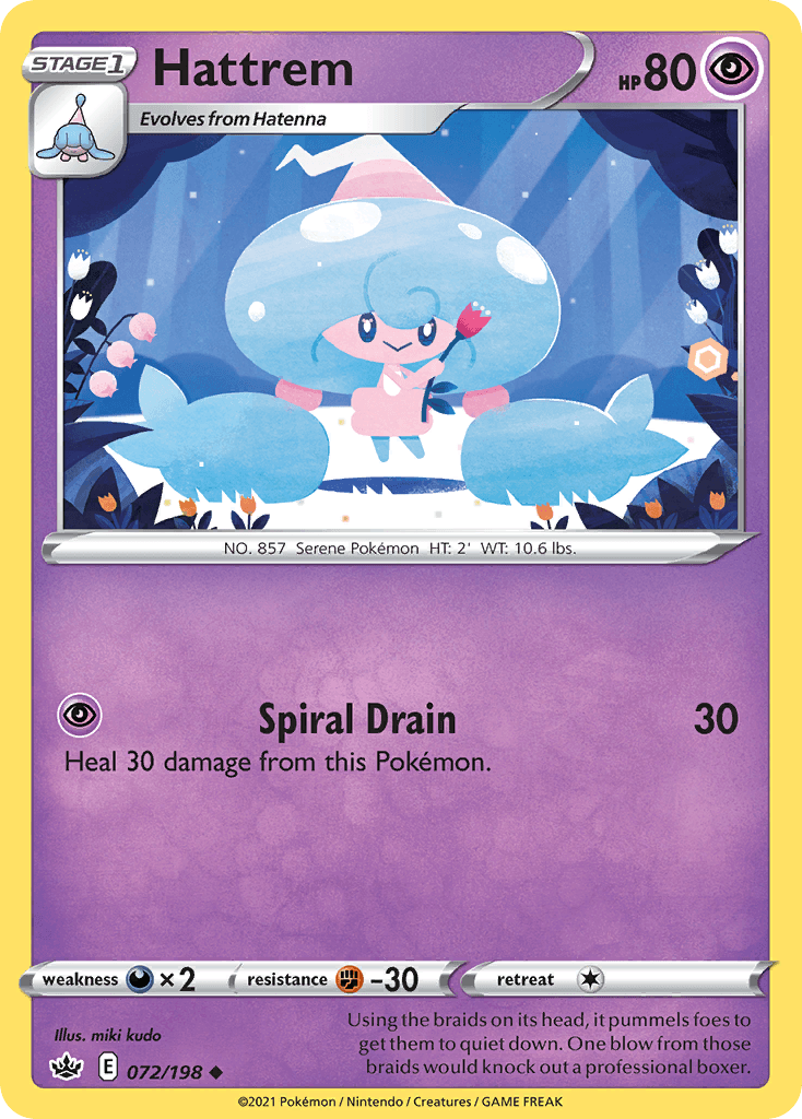 Hattrem Pokémon card
