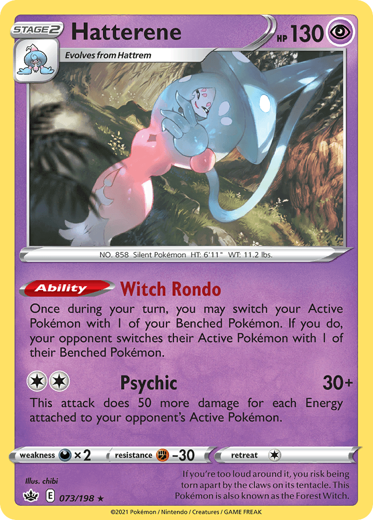 Hatterene Pokémon card
