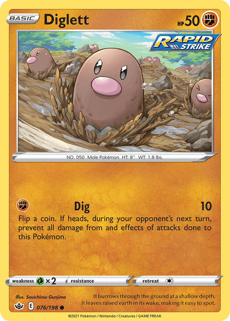 Diglett Pokémon card