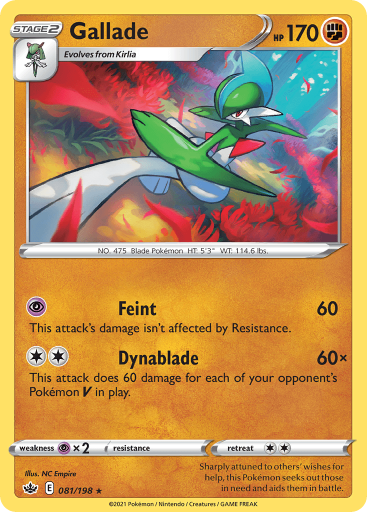 Gallade Pokémon card