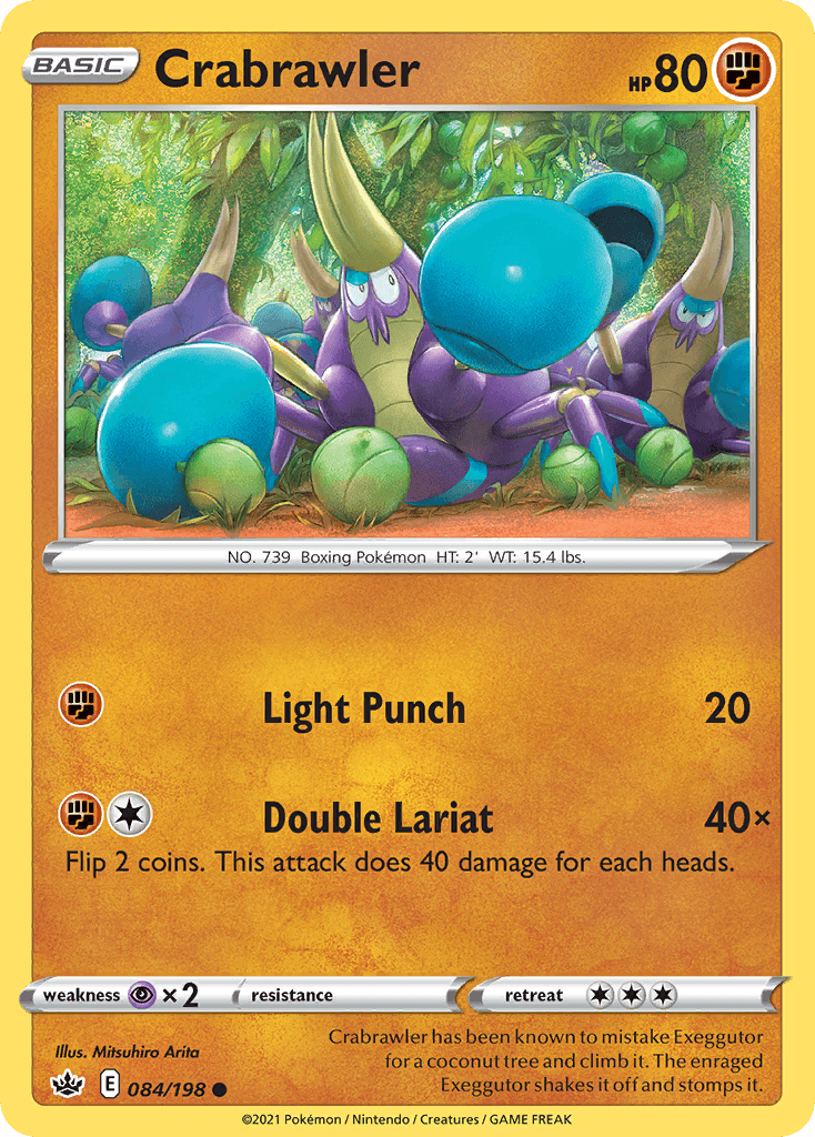 Crabrawler Pokémon card