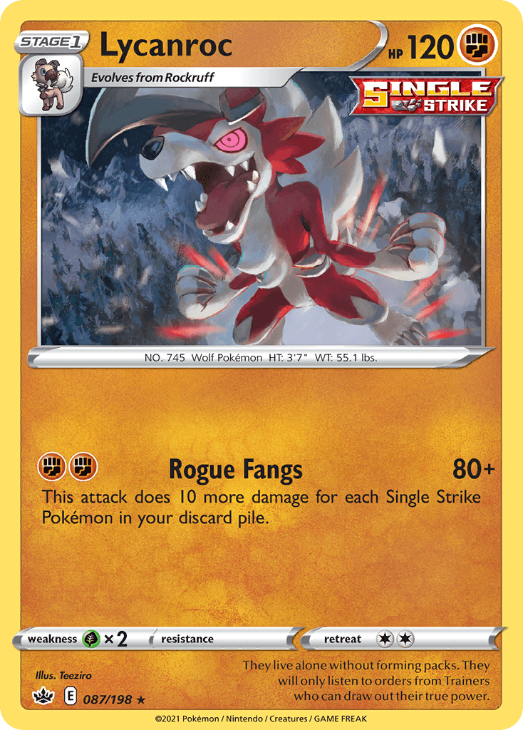 Lycanroc Pokémon card
