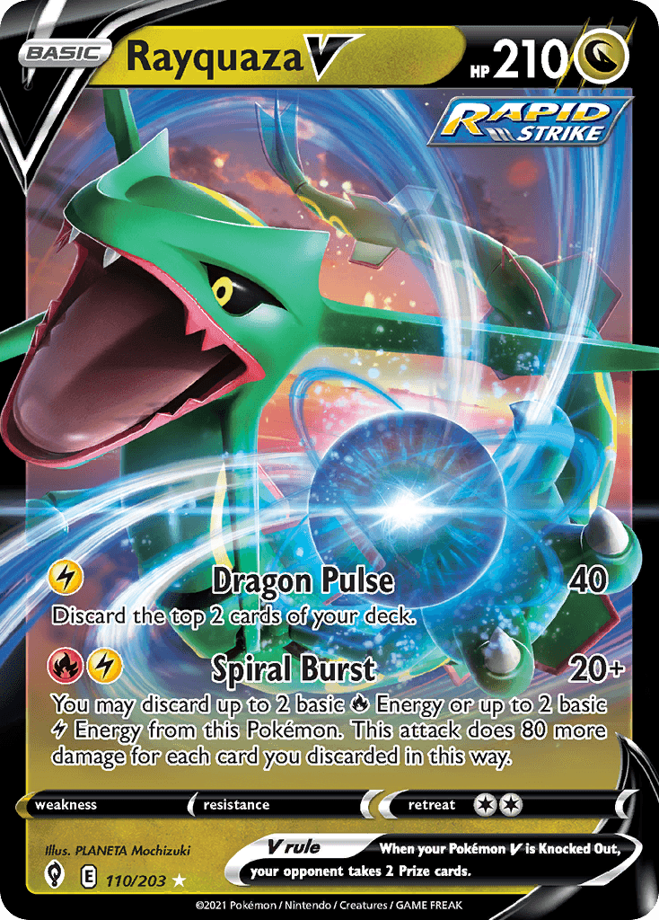 Rayquaza V from Evolving Skies