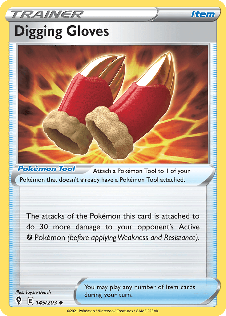 Digging Gloves Pokémon card