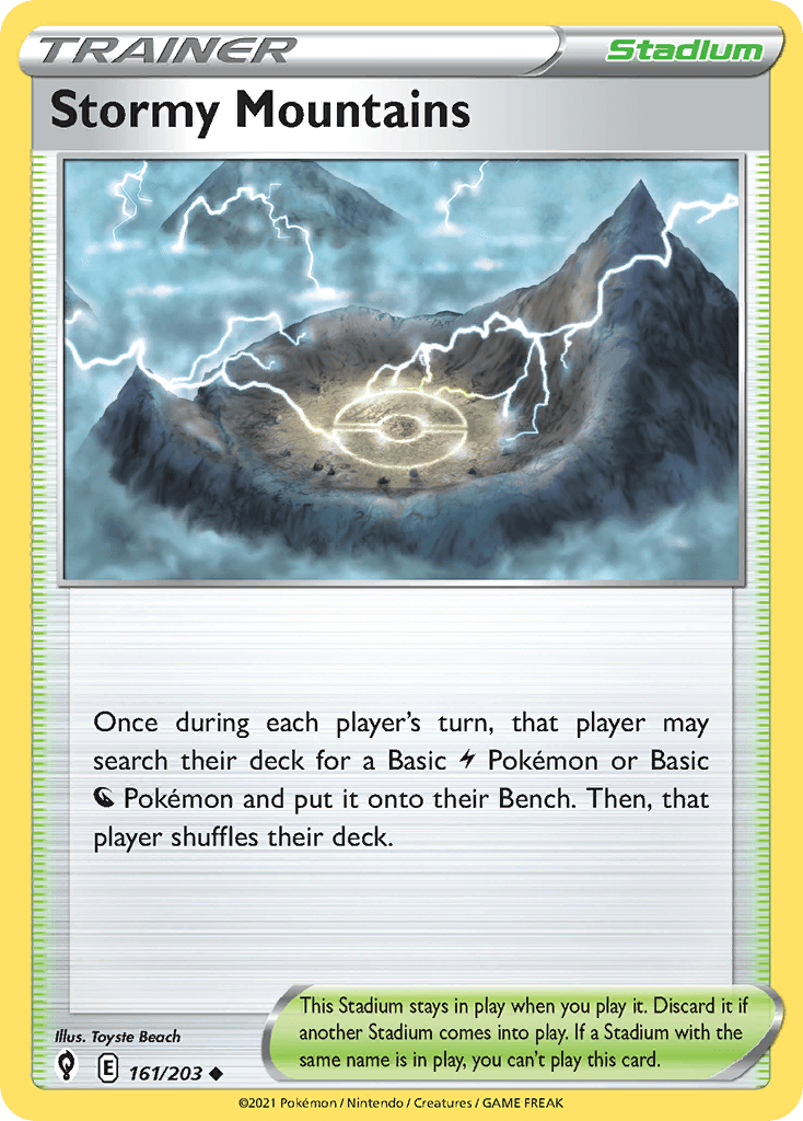 Stormy Mountains Pokémon card