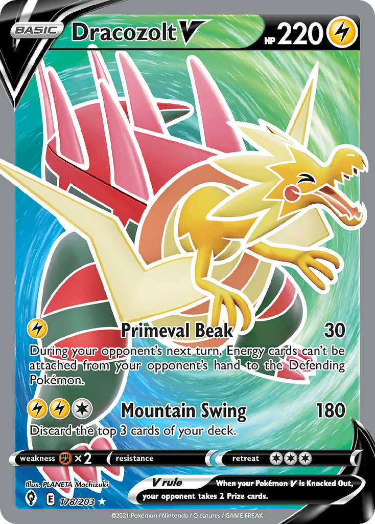 Dracozolt V Pokémon card