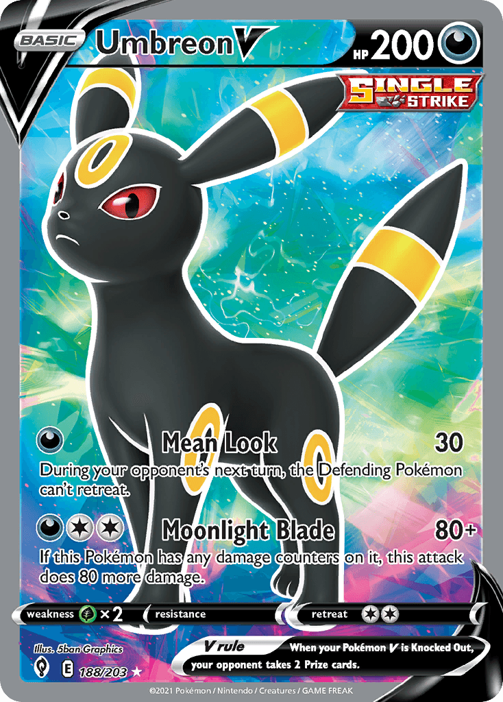 Umbreon V from Evolving Skies
