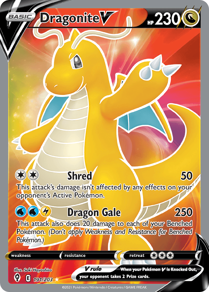 Dragonite V from Evolving Skies