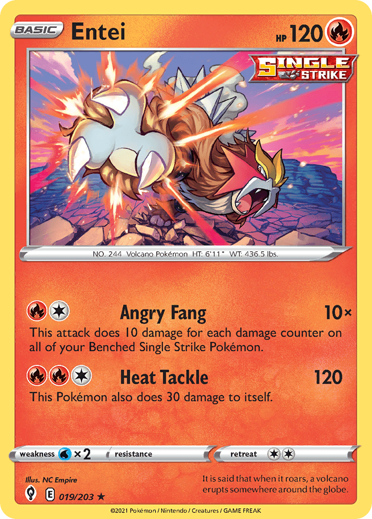 Entei from Evolving Skies