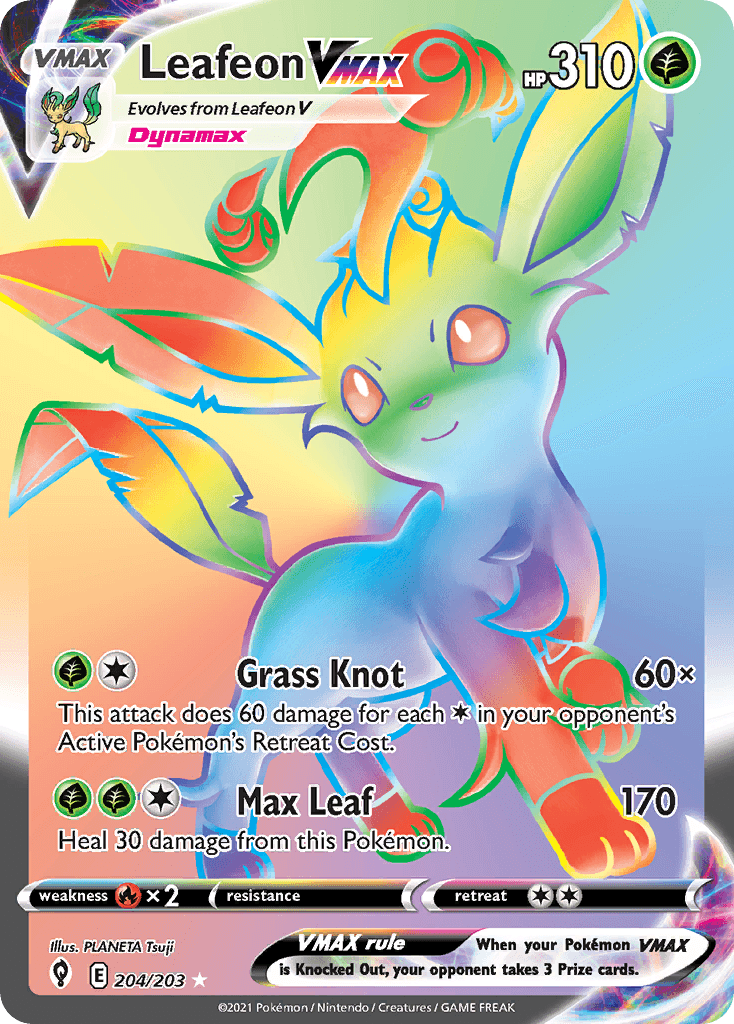 Leafeon VMAX illustrated by PLANETA Tsuji