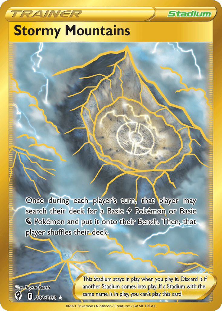 Stormy Mountains Pokémon card