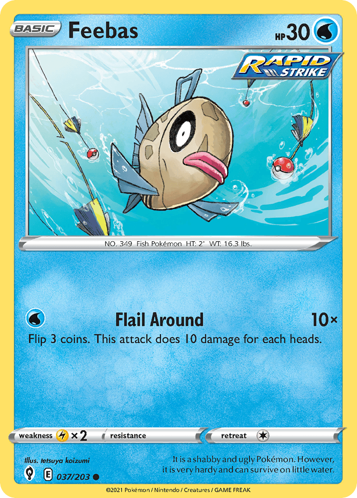 Feebas Pokémon card