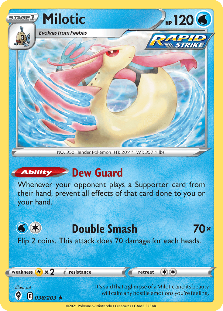 Milotic Pokémon card