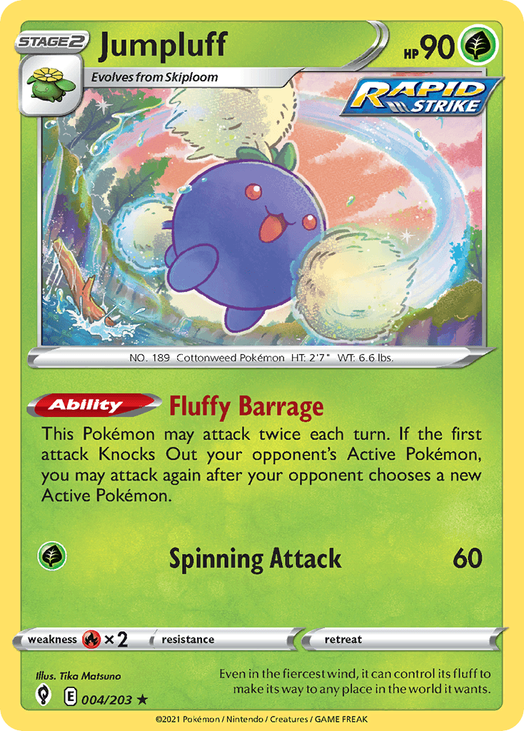 Jumpluff Pokémon card