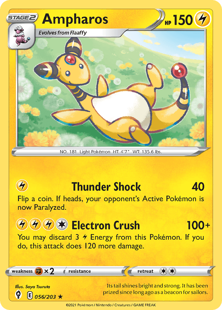 Ampharos Pokémon card