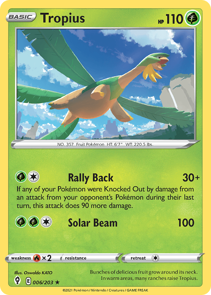 Tropius Pokémon card