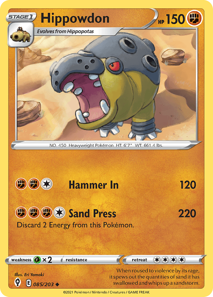 Hippowdon Pokémon card
