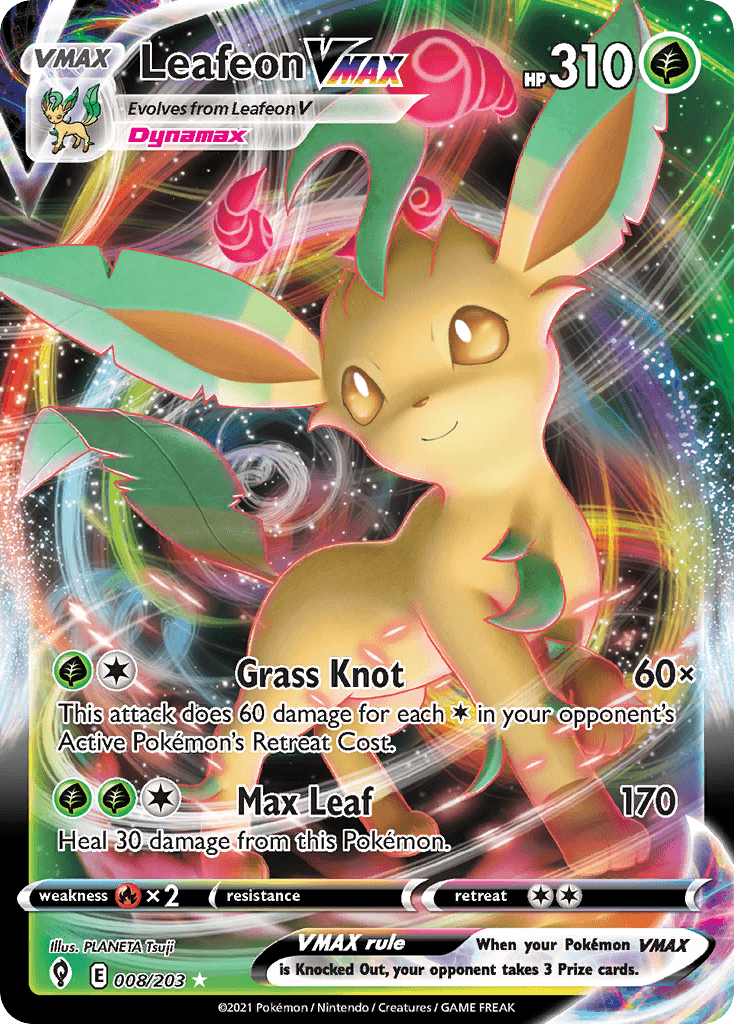 Leafeon VMAX illustrated by PLANETA Tsuji