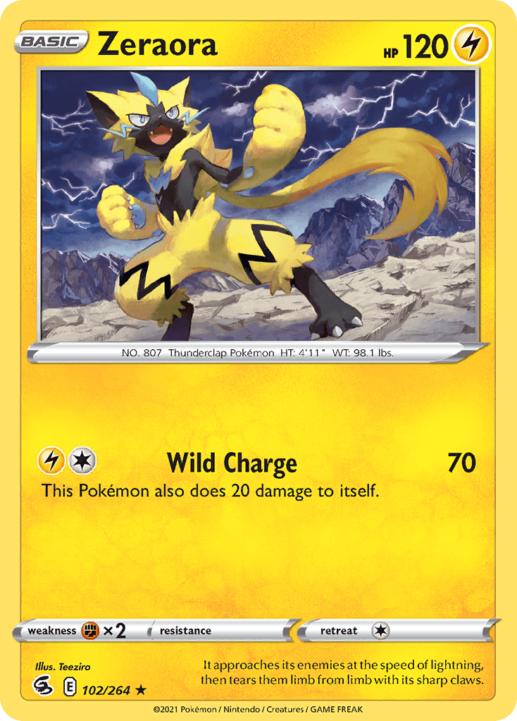 Zeraora Pokémon card