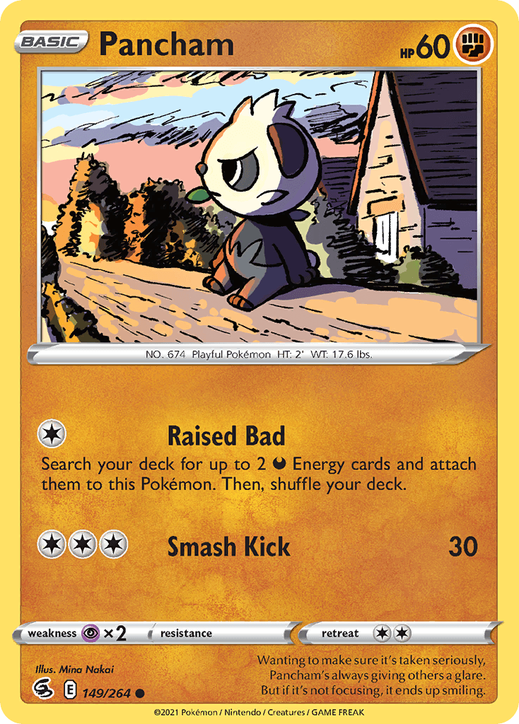 Pancham Pokémon card