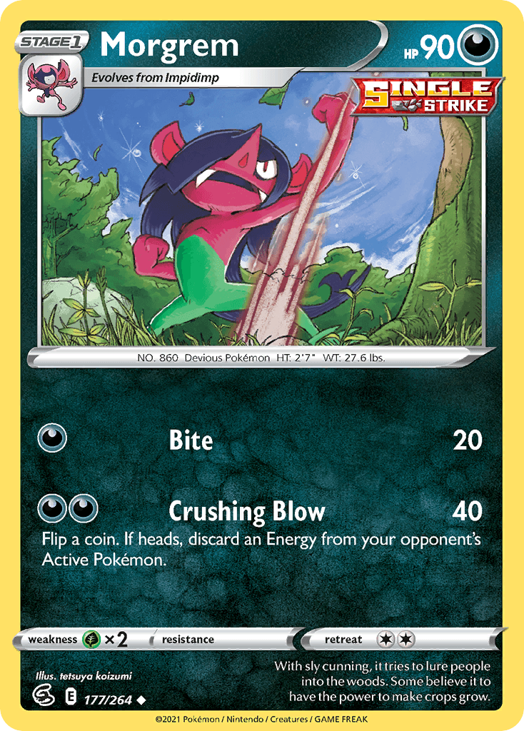 Morgrem Pokémon card