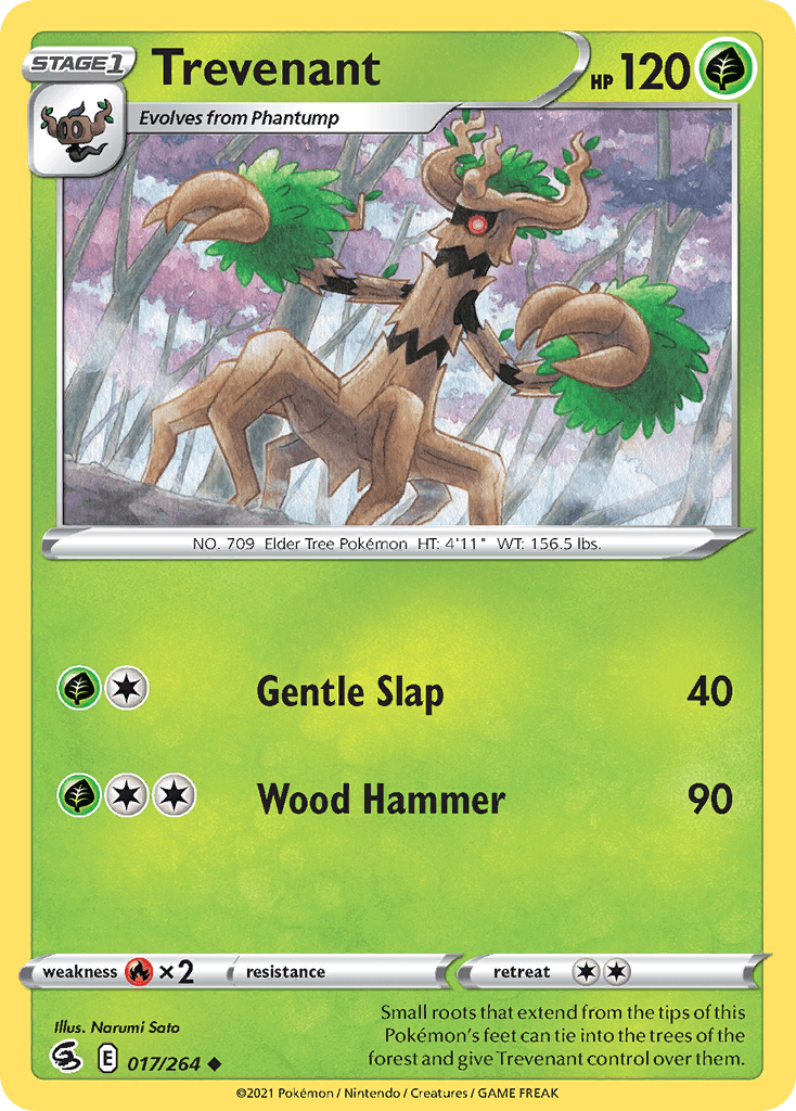 Trevenant Pokémon card