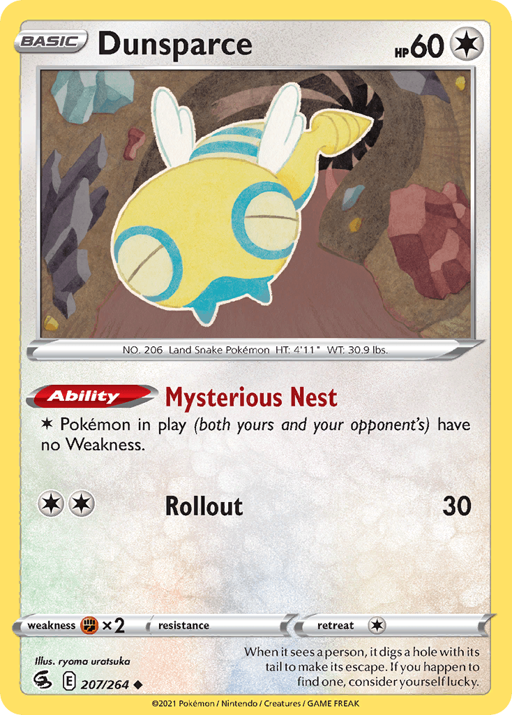 Dunsparce Pokémon card