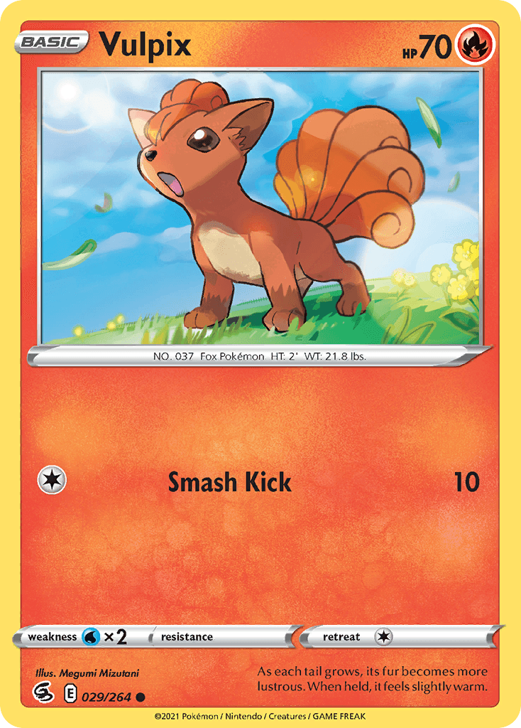 Vulpix Pokémon card