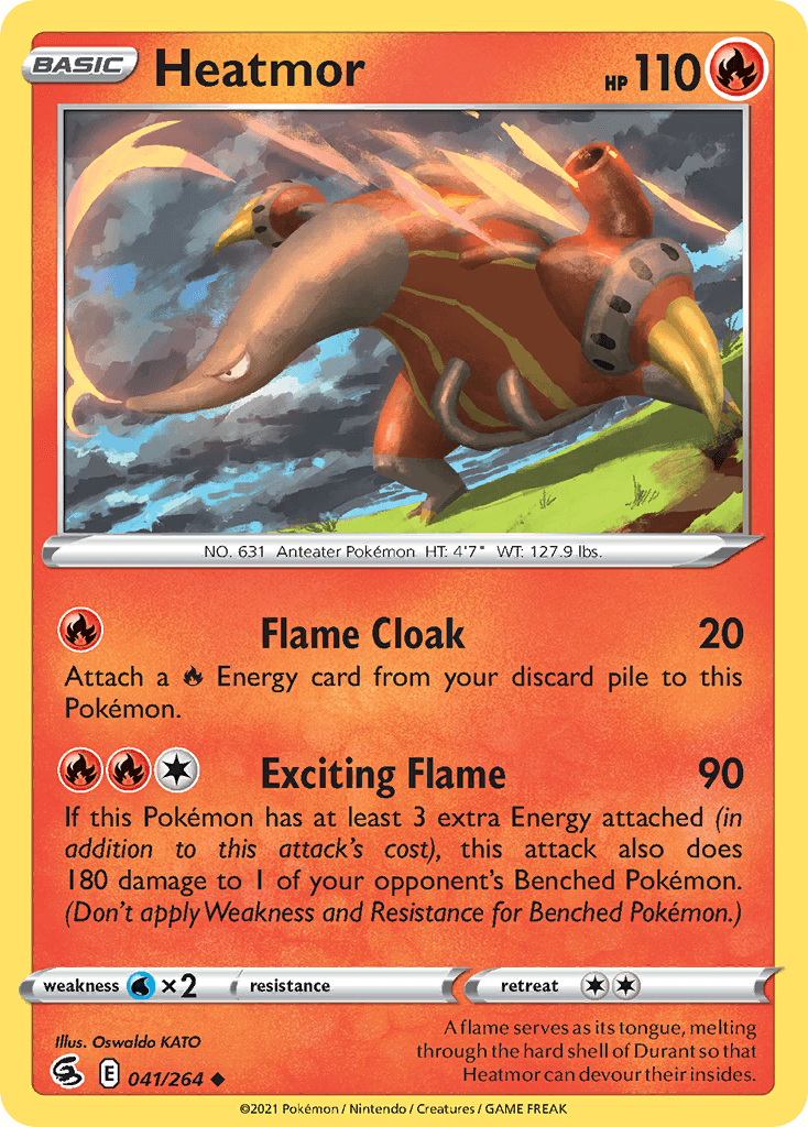 Heatmor Pokémon card
