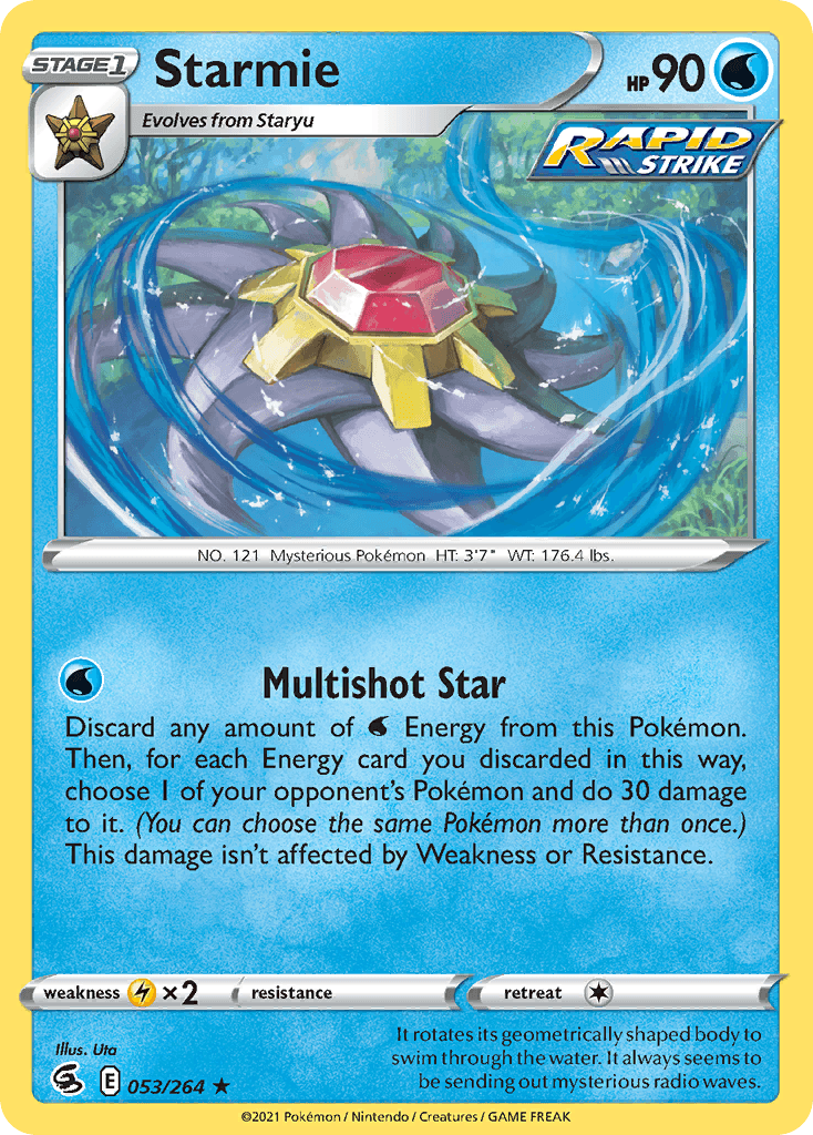 Starmie Pokémon card