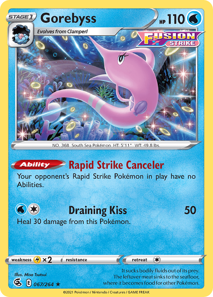 Gorebyss Pokémon card