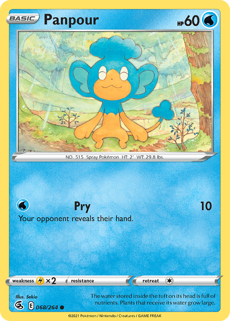 Panpour Pokémon card
