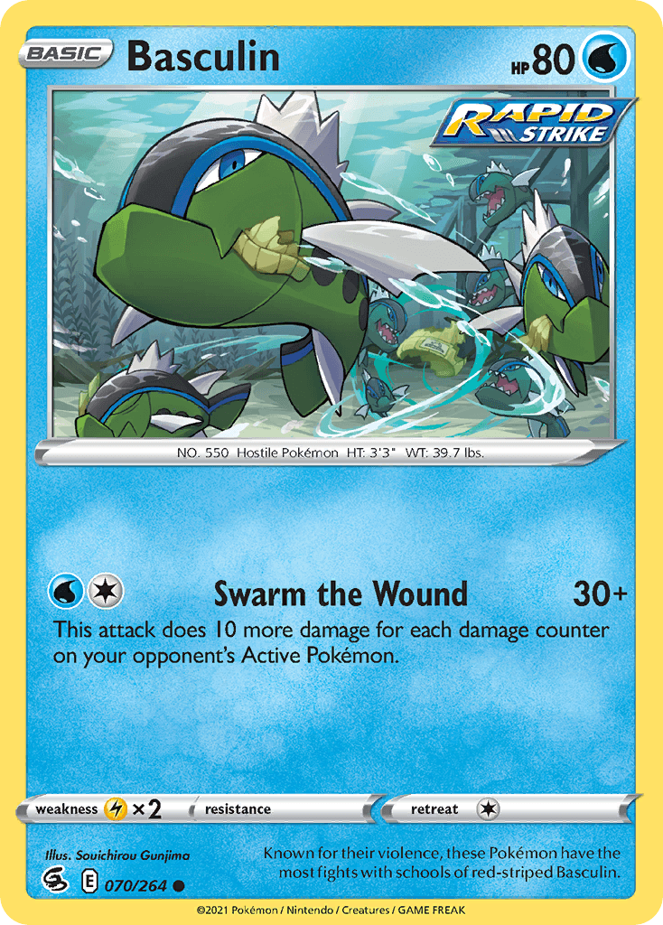 Basculin Pokémon card