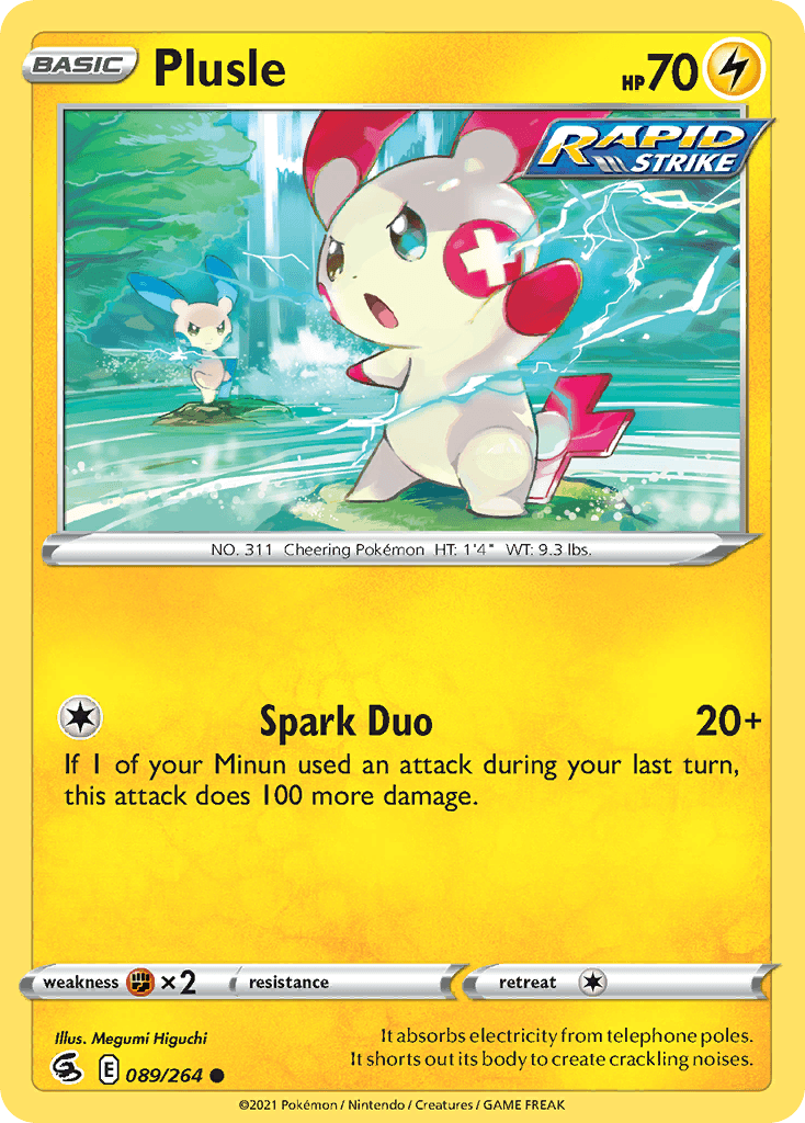 Plusle Pokémon card