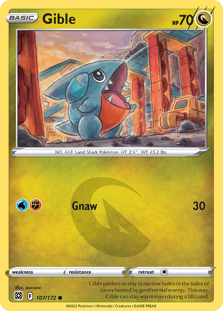 Gible illustrated by sowsow