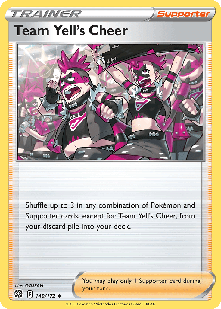 Team Yell's Cheer Pokémon card