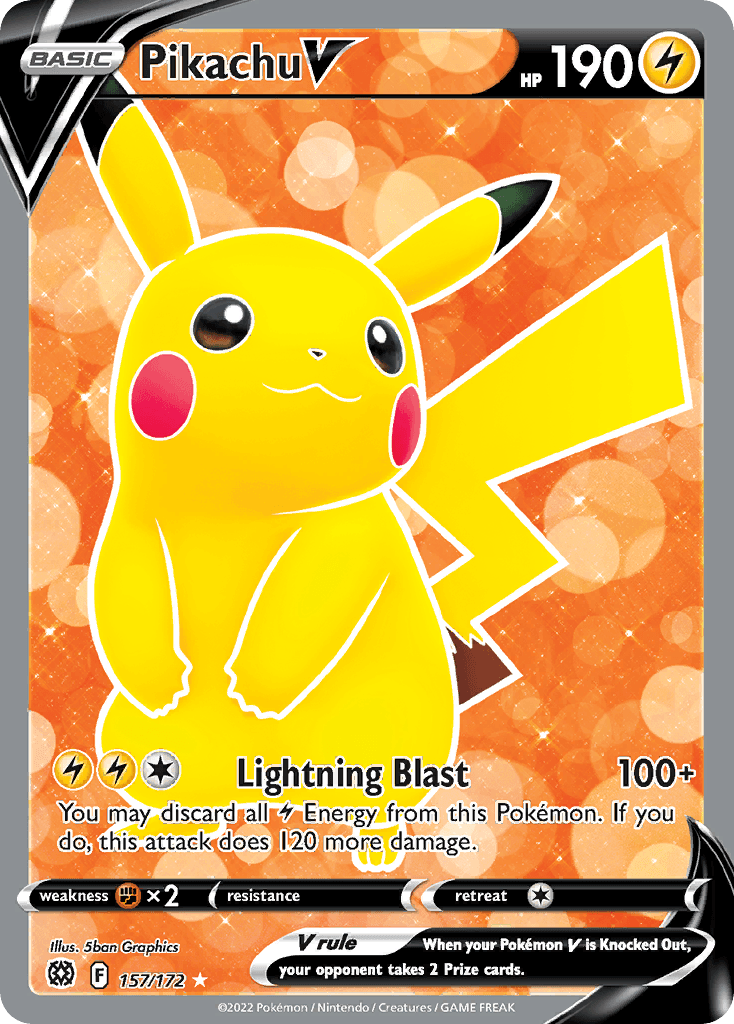Pikachu V from Brilliant Stars