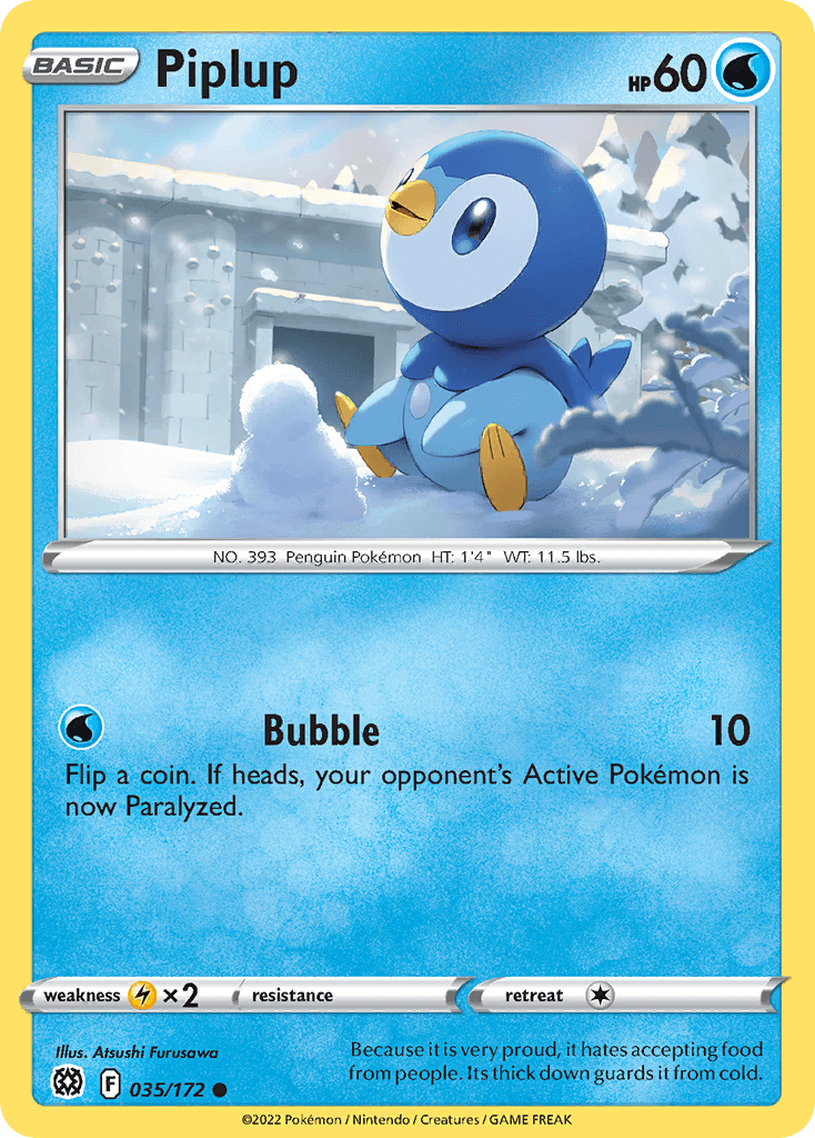 Piplup illustrated by Atsushi Furusawa