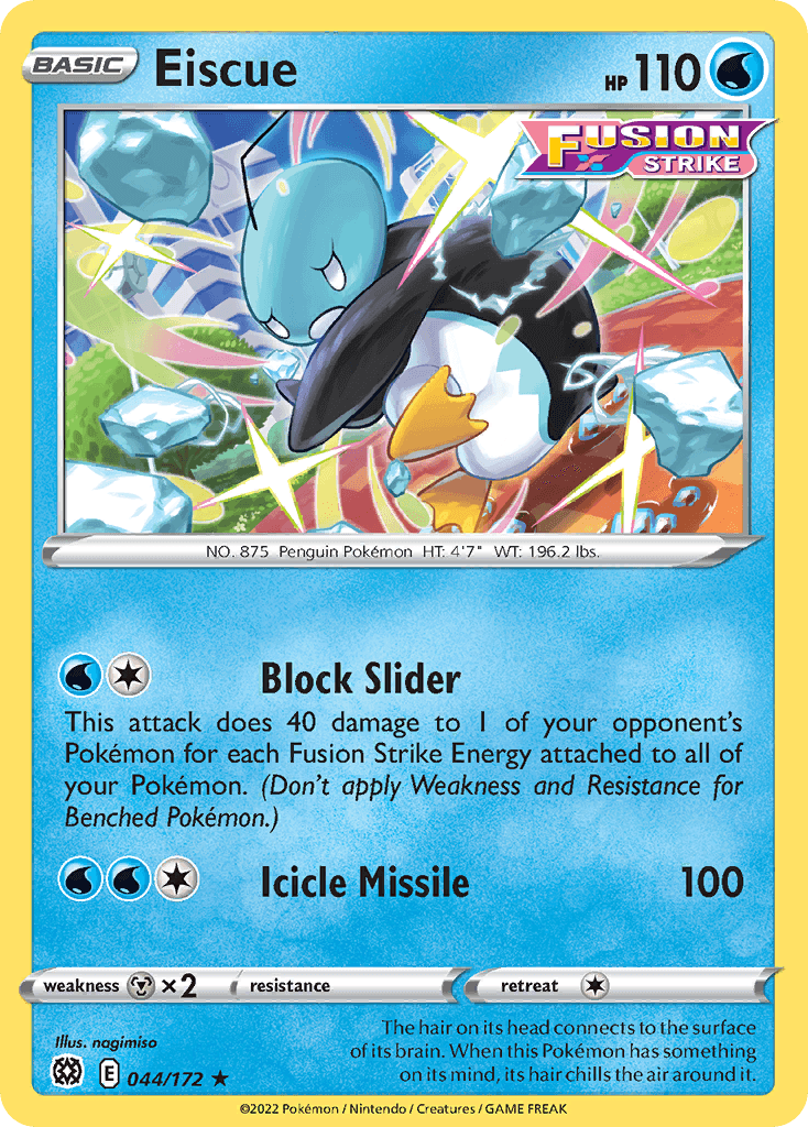 Eiscue Pokémon card